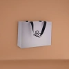 The white handbag is a simple and solid-colored eco-friendly shopping bag with a large capacity and foldable portability Application Scenario